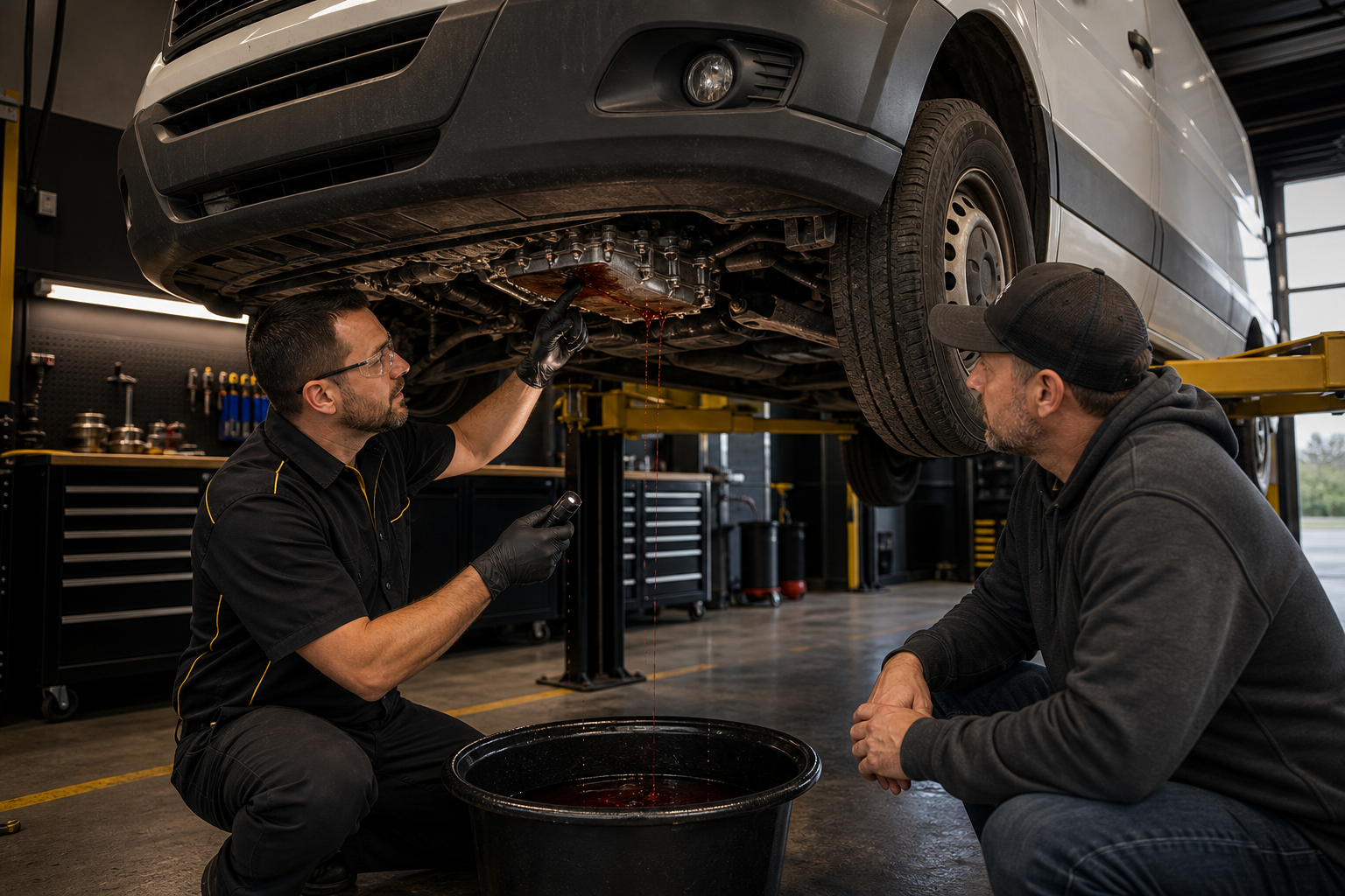 When to Park It and Ask About Towing for Commercial Van Transmission Problems Near Joliet: Transit, Sprinter, ProMaster, and Express