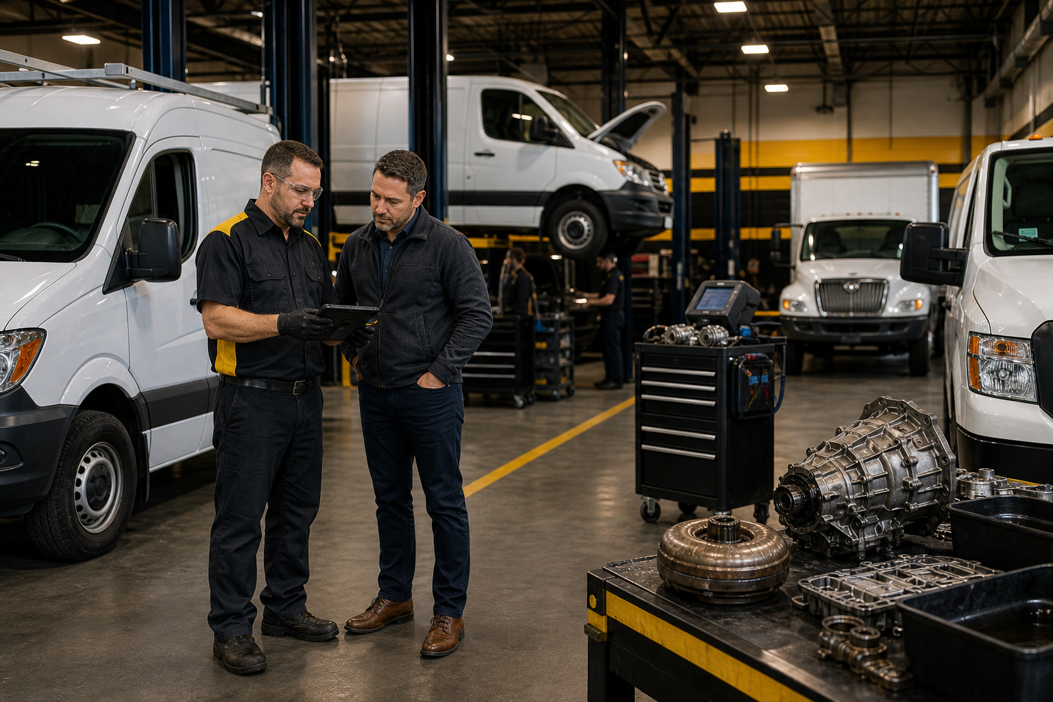 Fleet Transmission Service Planning for Joliet-Area Work Vehicles diagnostic and repair context