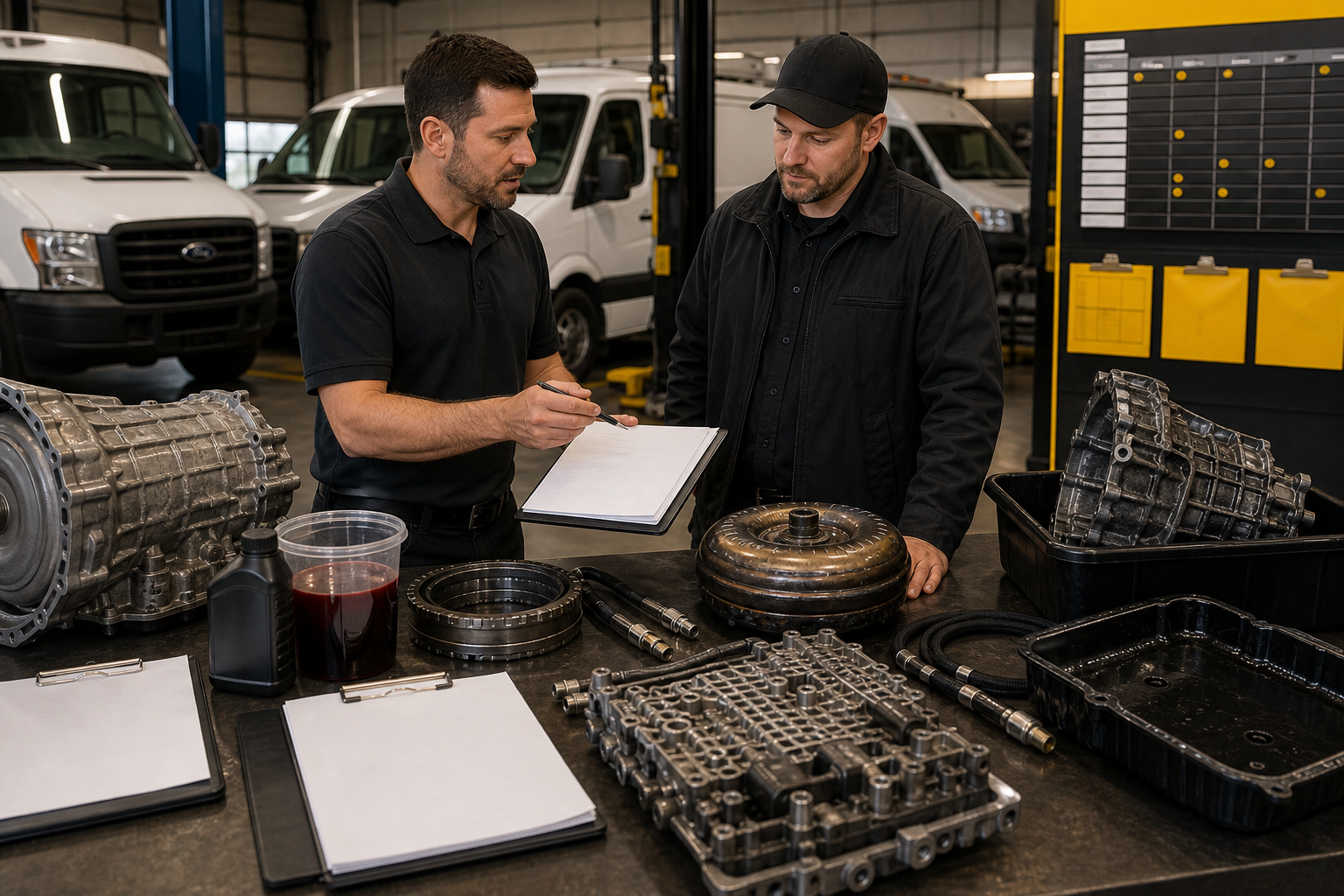 Identification and Data Before Parts for Fleet Transmission Service Planning for Joliet-Area Work Vehicles