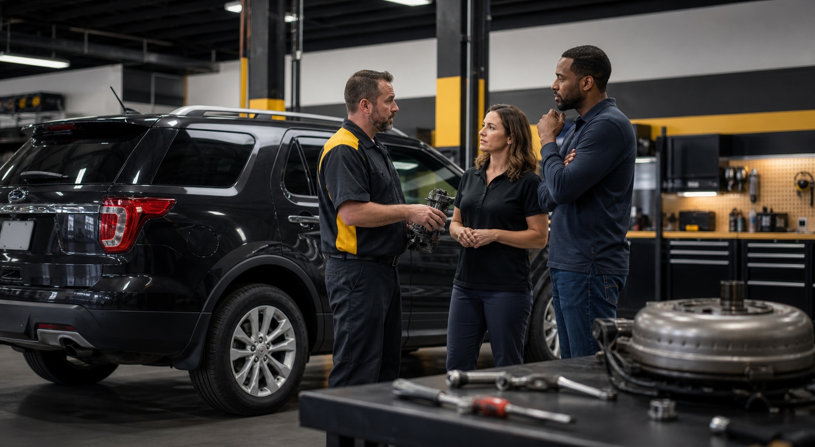 Ford Explorer Torque Converter Problems: Shudder, Hesitation, and Fix Cost in Joliet diagnostic and repair context