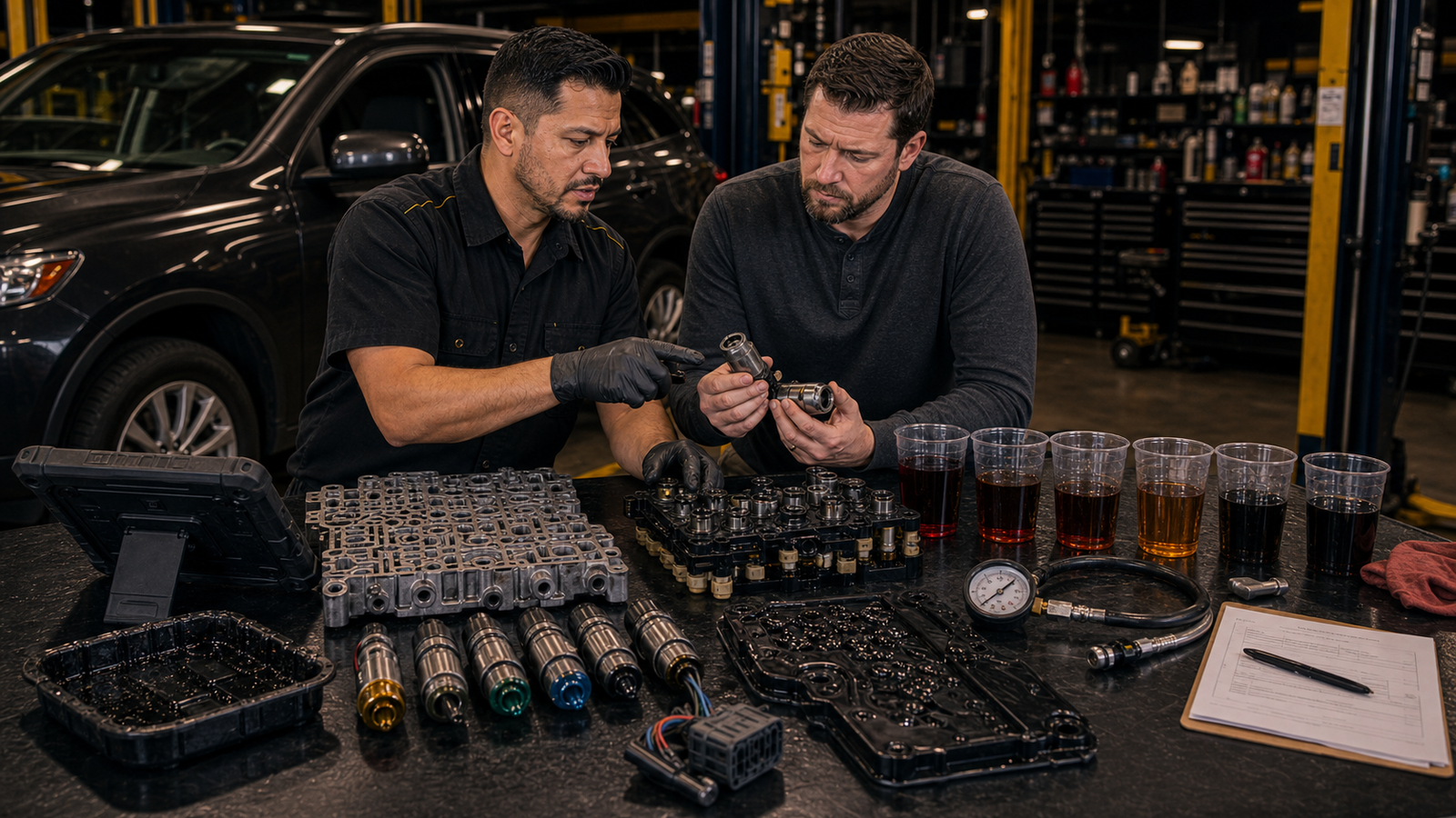 When to Stop Driving and Ask About Towing: P2714 transmission diagnostic code for P2714: Pressure Control Solenoid D Performance/Stuck Off