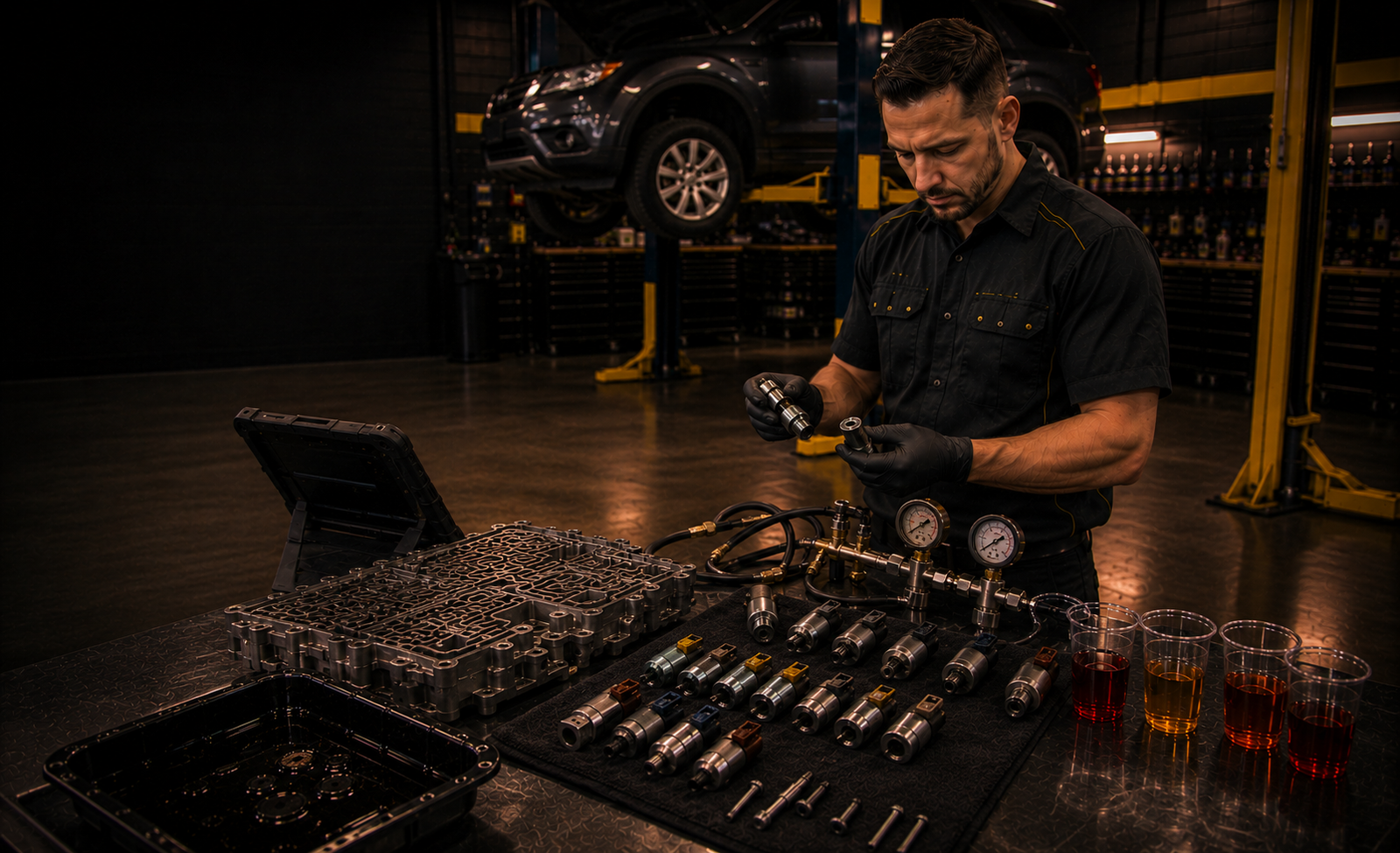 P2715: Pressure Control Solenoid D Stuck On diagnostic and repair context