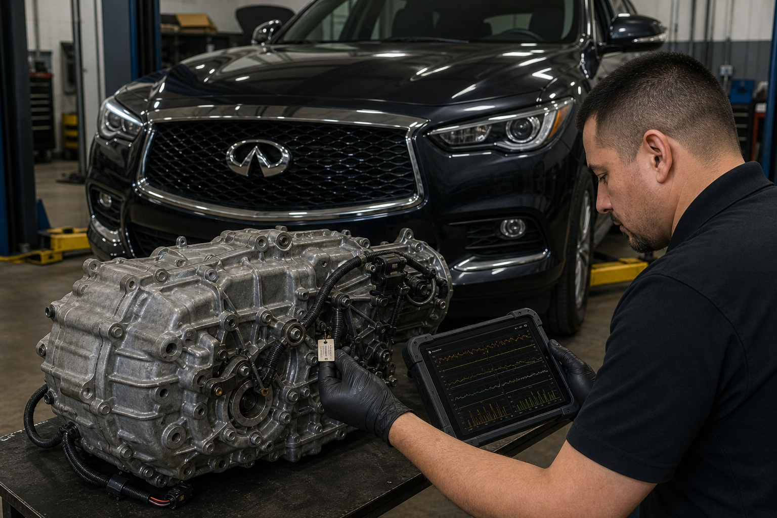 Infiniti Transmission Help Near Joliet diagnostic and repair context