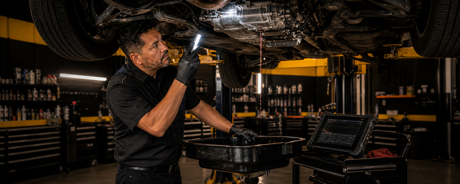 Transmission Leak Diagnosis Near Joliet diagnostic and repair context